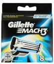 GILLETTE MACH3 8KS ČEPEĽOV ČEPEĽOV VLOŽKY ČEPEĽOV