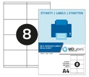 Samolepiace etikety 105x70mm 100 listov