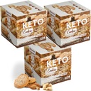 Sada 3x KETO COOKIES bez cukru a sacharidov, ketogénna diéta