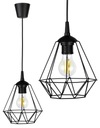 DIAMANTOVÉ LOFT EDISON STROPNÉ ZÁSADNÉ LAMPY Z DRÔTU