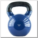 Vinylom potiahnutý liatinový kettlebell 20 kg HMS