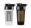 PROTEÍNOVÝ SHAKER DUO SHAKERX 700 ml PEVNÁ FĽAŠA, BEZ BPA TESNÝ SHAKER