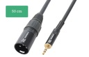 XLR MALE-MINI JACK 3,5MM 0,5M kábel