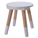 Detská stolička Scandinavian STOOL White Boho