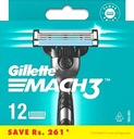 Nástavce na žiletky GILLETTE Mach3 12 kusov