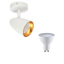 STROPNÉ SVIETIDLO HALOGÉNOVÁ LAMPA + teplá žiarovka GU10