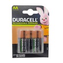 4x dobíjacie batérie AA HR6 2500MAH B4 DURACELL