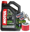 OLEJOVÁ SADA MOTUL 5100 10W40 4L FILTER HF145 ZÁSTRČKY YAMAHA TDM850 91-01