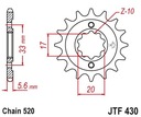 JT JTF430.13 PREDNÉ OZUBENÉ KOLO