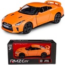 KOVOVÉ AUTO S POHONOM NISSAN GT-R ORANŽOVÁ MODEL 1:34 DAFFI 118263