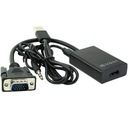 MicroConnect konvertor VGA na HDMI s napájaním cez USB