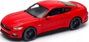 Ford MUSTANG GT 5.0 2015 červený model Welly 1:24