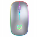 BEZDRÔTOVÁ SLIM LED MYŠ RGB NABÍJANÁ USB