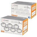 6x Stropná halogénová okrúhla LED GX53 12W