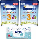 HUMANA 3 NÁSLEDNÉ MLIEKO PO 12m 2x 650G + obrúsky