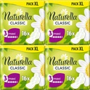 NATURELLA CLASSIC MAXI KRÍDLÍKOVÉ hygienické vložky 16KS x4