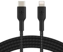 Čierny BELKIN USB Type-C - Lightning kábel 1m