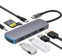 HUB USB-C HDMI 4k 3x USB 3.0 SD Jack 3,5 mm PD 100W