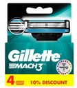 Náboje do žiletky Gillette Mach3 4 ks.