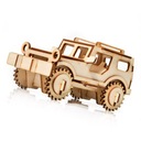 3D PUZZLE JEEP SKLADACÍ MODEL AUTÍČKA ECO WOOD