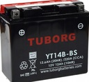 Tuborg YT14B-BS AGM batéria 12V 12,6Ah 220A VÝKONNÝ DRAG STAR FAZER FJR