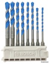 BOSCH 8 ks Sada univerzálnych vrtákov HEX-9 MultiConstruction