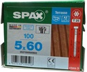 SPAX-D PALUBNÉ SKRUTKY 5x60 A2 100ks STRIEBOR