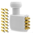 OCTO LNB KONVERTOR ANADOL GOLD LINE + F PLUGS 16 ks