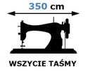 Služba našitia pásky do závesu šírky 350 cm