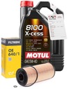 MOTUL 8100 X-CESS 5W40 5L + OE640/1 OLEJOVÝ FILTER