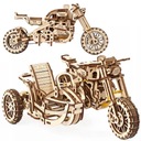 Motocykel Scrambler drevené 3D PUZZLE