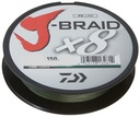 DAIWA BRIDGE J-BRAID X8 0,24MM 150M C ZELENÁ