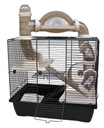 KLIETKA HAMSTER CAGE TEDDY LUX ROCKY TERASA DRINKER