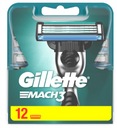 GILLETTE MACH 3 Náplne čepele Nože 12 ks