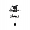 Kovová korouhvička Black Rooster Weathervane