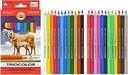 KOH-I-NOOR Tricolor ceruzky 24 ks + BLOK ZDARMA