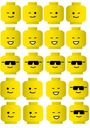 NOVÝ CUKROVÝ PAPIER REZ LEGO SMILES ~5CM-WE