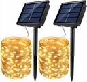 2 X OLAR GARDEN GARLAND LED DRÔTOVÁ REŤAZ 200 LED 20 METROV BIELA