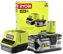 SADA BATÉRIÍ Li-Ion Ryobi 18V 5,0 Ah NABÍJAČKA PRE JEDNU BATÉRIU