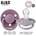 BIBS DE LUX 2-BALENIE FOSSIL GREY & MAUVE JEDNA VEĽKOSŤ SILIKÓNOVÝ cumlík 0-36