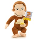 Zvedavý George Original Mascot Monkey 30 cm Mäkká plyšová hračka s banánom