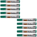 BIC Permanent Marker Green Round Set x10