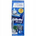 Gillette Blue Simple3 Jednorazové holiace strojčeky 24 kusov