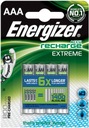 4x batérie ENERGIZER Extreme AAA R03 800mAh