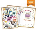 K 40. narodeninám Funny card XXL Large great PCP39