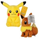 SADA MASKOTA POKEMON GO 2 PIKACHU A EEVEE VEĽKÉ PLYŠOVÉ POSTAVIČKY, 25 cm