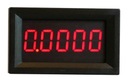 LED panelový ampérmeter 0-3.0000A DC RD červený