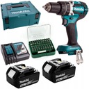 Príklepový skrutkovač 18V 54Nm Makita DHP484RTJ + bity