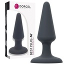 Čierny klasický análny kolík, 13,5 cm silikónový Dorcel