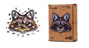 Drevené puzzle ECO Happy Raccoon A3